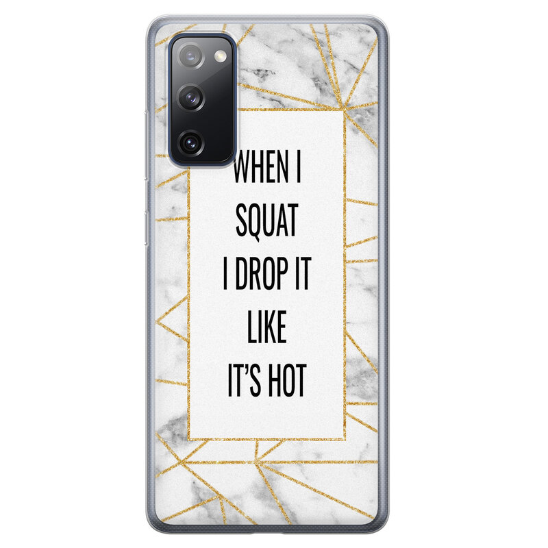 Leuke Telefoonhoesjes Samsung Galaxy S20 FE siliconen hoesje - Dropping squats
