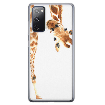 Giraffe peekaboo