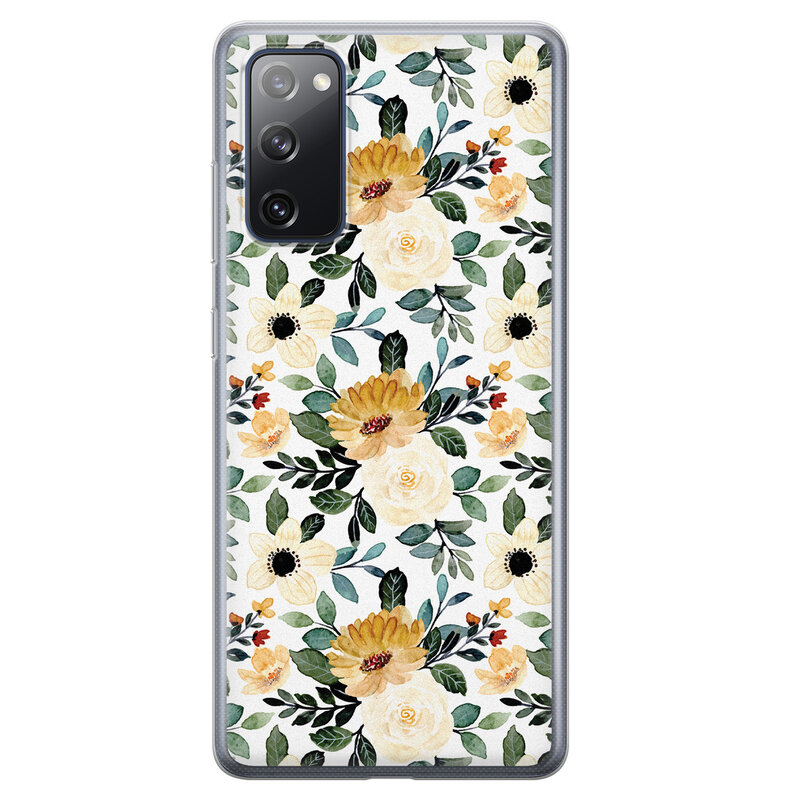 Leuke Telefoonhoesjes Samsung Galaxy S20 FE siliconen hoesje - Lovely flower