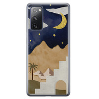 Leuke Telefoonhoesjes Samsung Galaxy S20 FE siliconen hoesje - Desert night