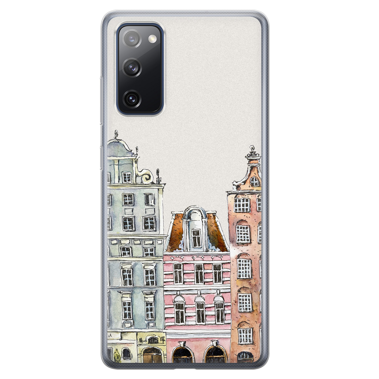 Leuke Telefoonhoesjes Samsung Galaxy S20 FE siliconen hoesje - Grachtenpandjes