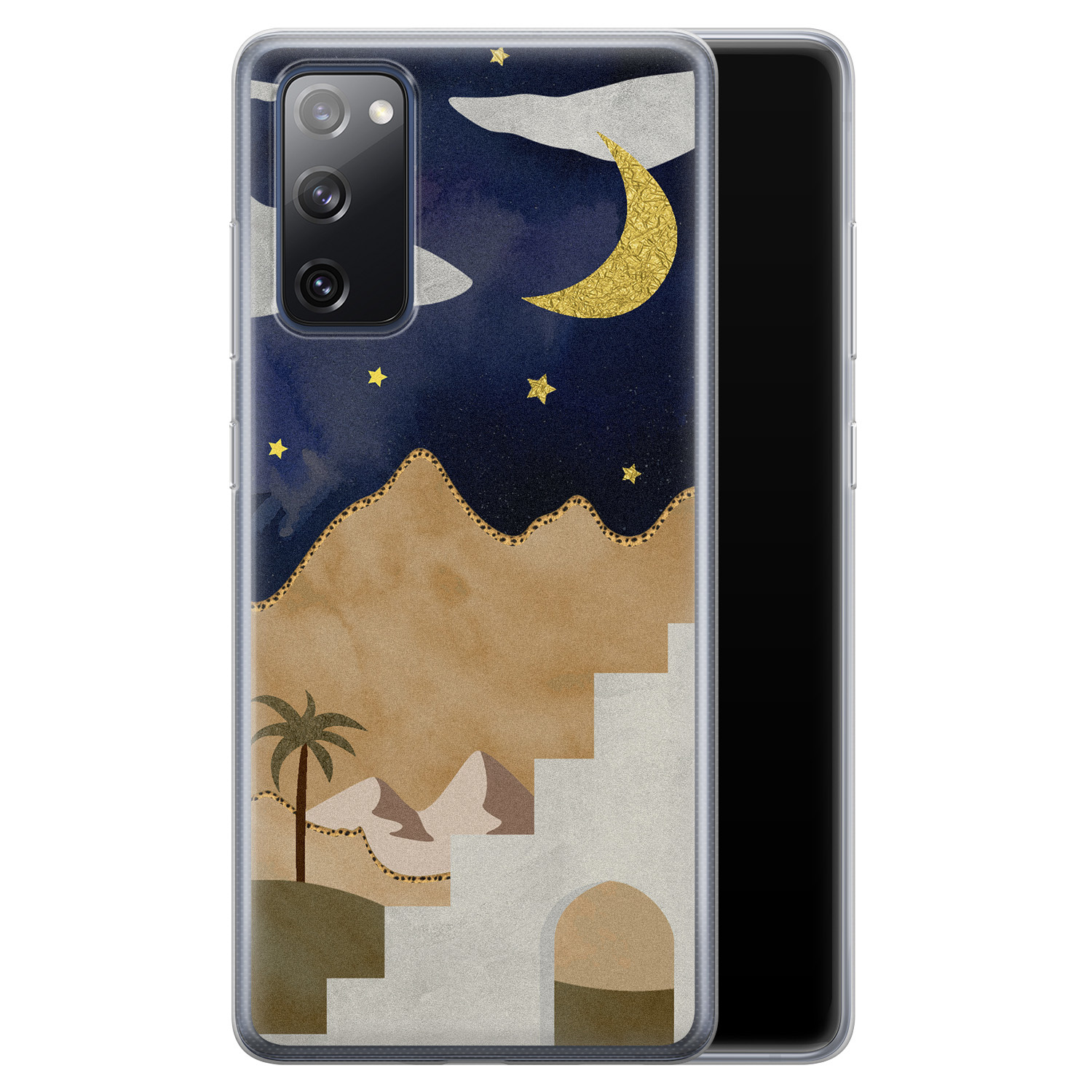 Leuke Telefoonhoesjes Samsung Galaxy S20 FE siliconen hoesje - Desert night