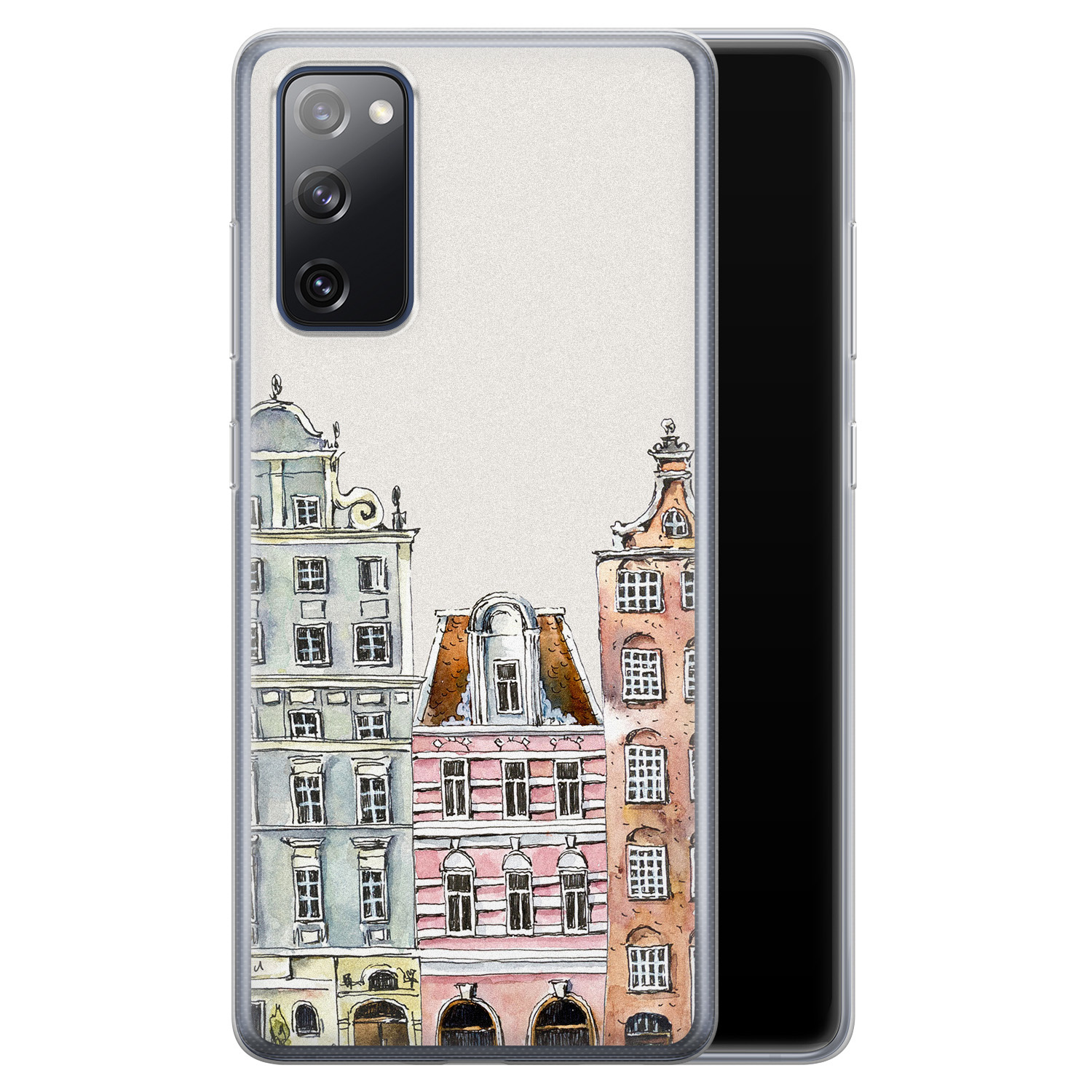 Leuke Telefoonhoesjes Samsung Galaxy S20 FE siliconen hoesje - Grachtenpandjes