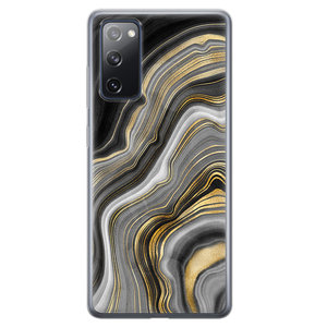 Leuke Telefoonhoesjes Samsung Galaxy S20 FE siliconen hoesje - Golden agate