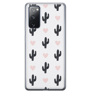 Leuke Telefoonhoesjes Samsung Galaxy S20 FE siliconen hoesje - Cactus love