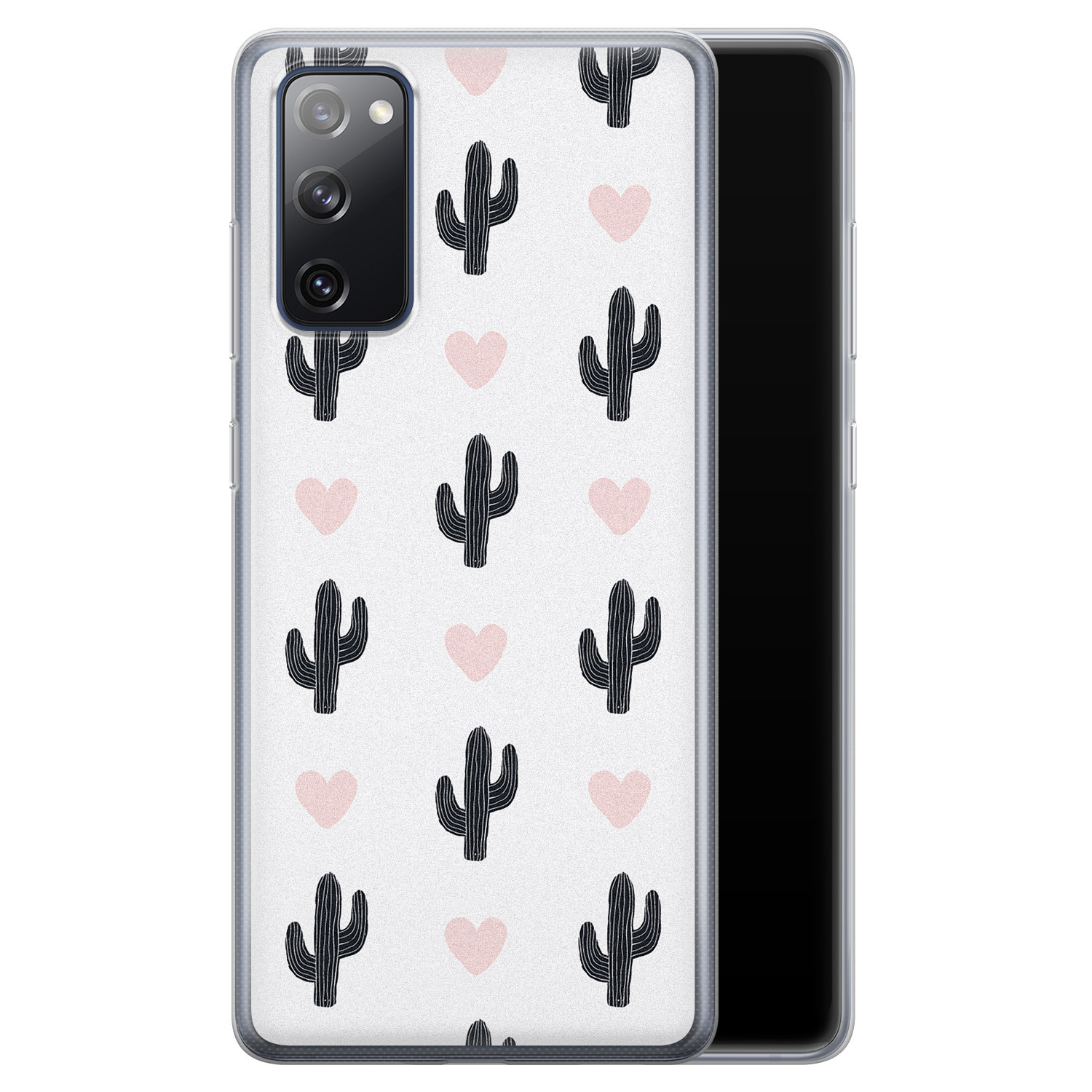 Leuke Telefoonhoesjes Samsung Galaxy S20 FE siliconen hoesje - Cactus love