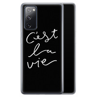 Leuke Telefoonhoesjes Samsung Galaxy S20 FE siliconen hoesje - C'est la vie