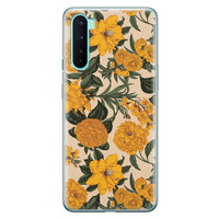 Leuke Telefoonhoesjes OnePlus Nord siliconen hoesje - Retro flowers