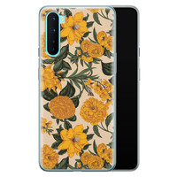 Leuke Telefoonhoesjes OnePlus Nord siliconen hoesje - Retro flowers