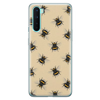 Leuke Telefoonhoesjes OnePlus Nord siliconen hoesje - Bee happy