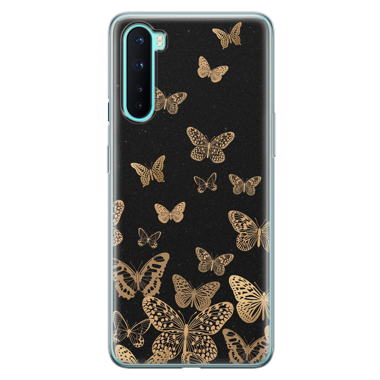 Leuke Telefoonhoesjes OnePlus Nord siliconen hoesje - Vlinders