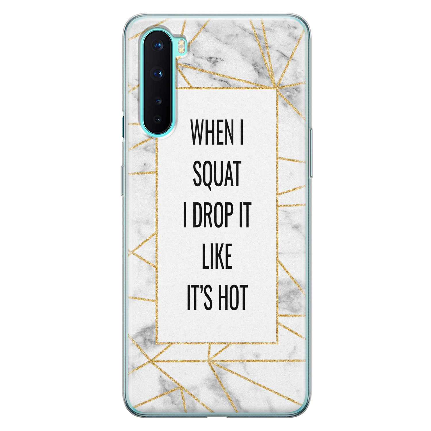 Leuke Telefoonhoesjes OnePlus Nord siliconen hoesje - Dropping squats