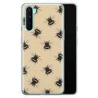 Leuke Telefoonhoesjes OnePlus Nord siliconen hoesje - Bee happy