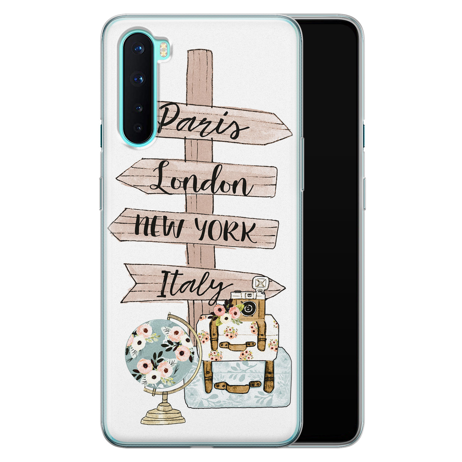 Leuke Telefoonhoesjes OnePlus Nord siliconen hoesje - Where to go next