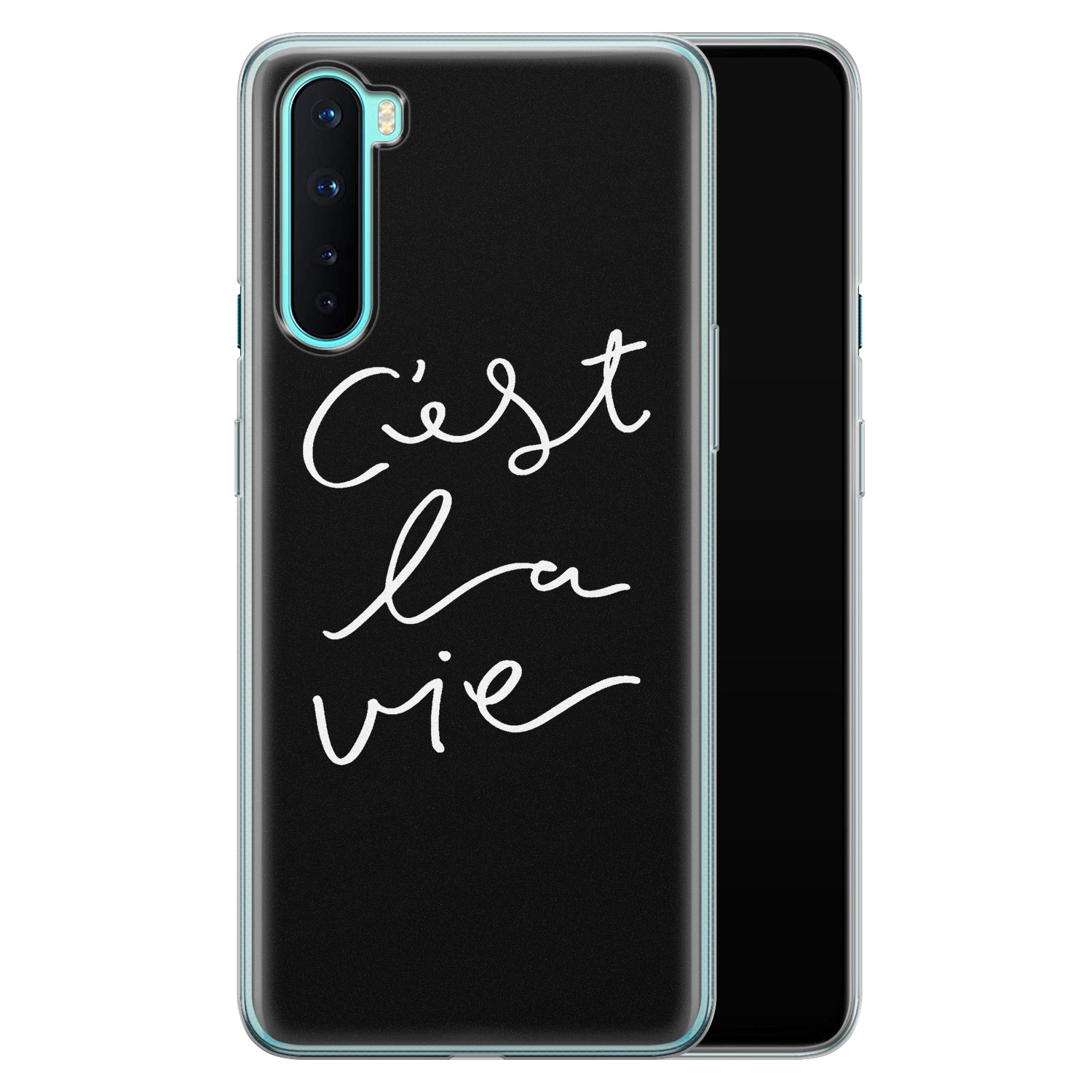 Leuke Telefoonhoesjes OnePlus Nord siliconen hoesje - C'est la vie