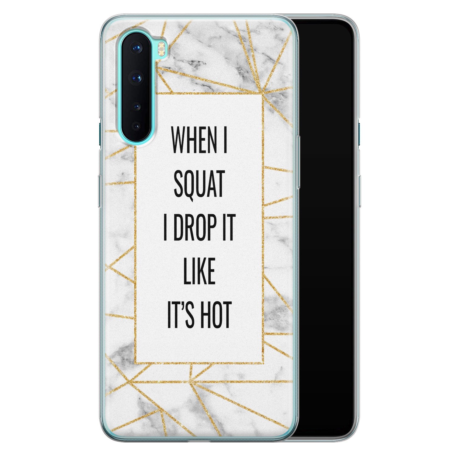 Leuke Telefoonhoesjes OnePlus Nord siliconen hoesje - Dropping squats