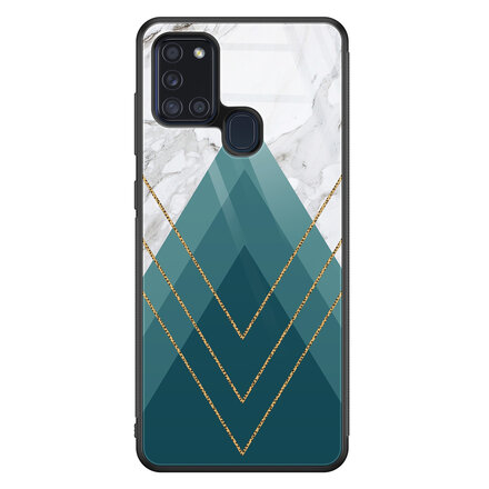 Geometrisch blauw