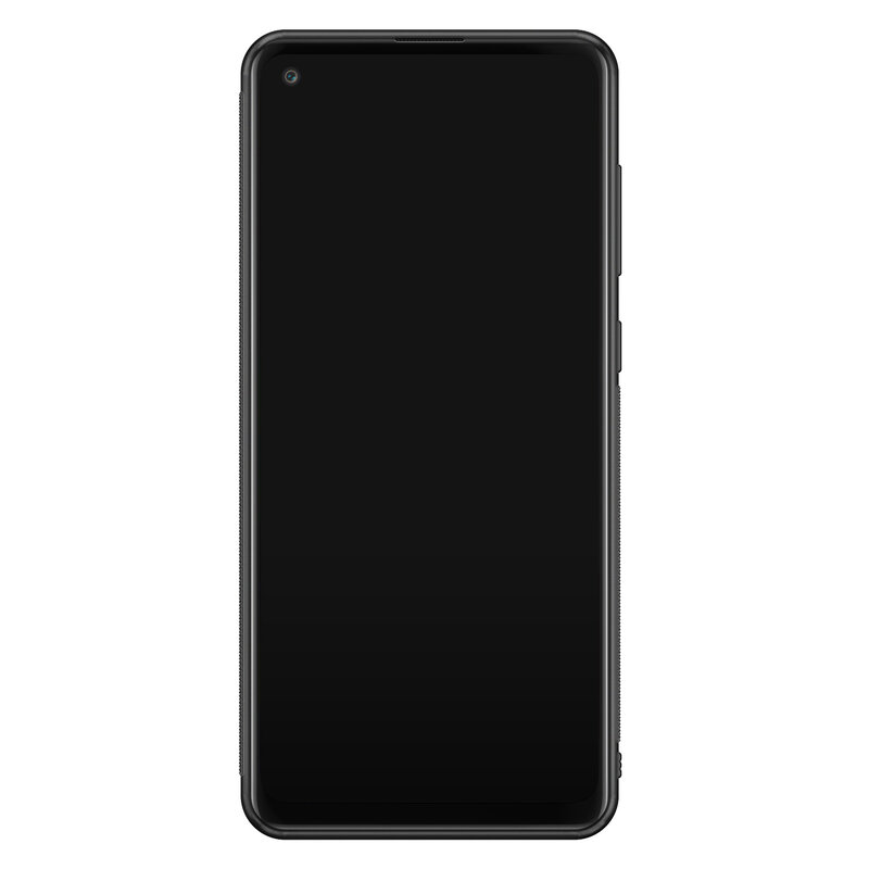 Leuke Telefoonhoesjes Samsung Galaxy A21s glazen hardcase - Marmer roze grijs