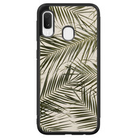 Leuke Telefoonhoesjes Samsung Galaxy A20e hoesje - Palm leaves