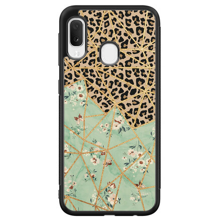 Luipaard flower print