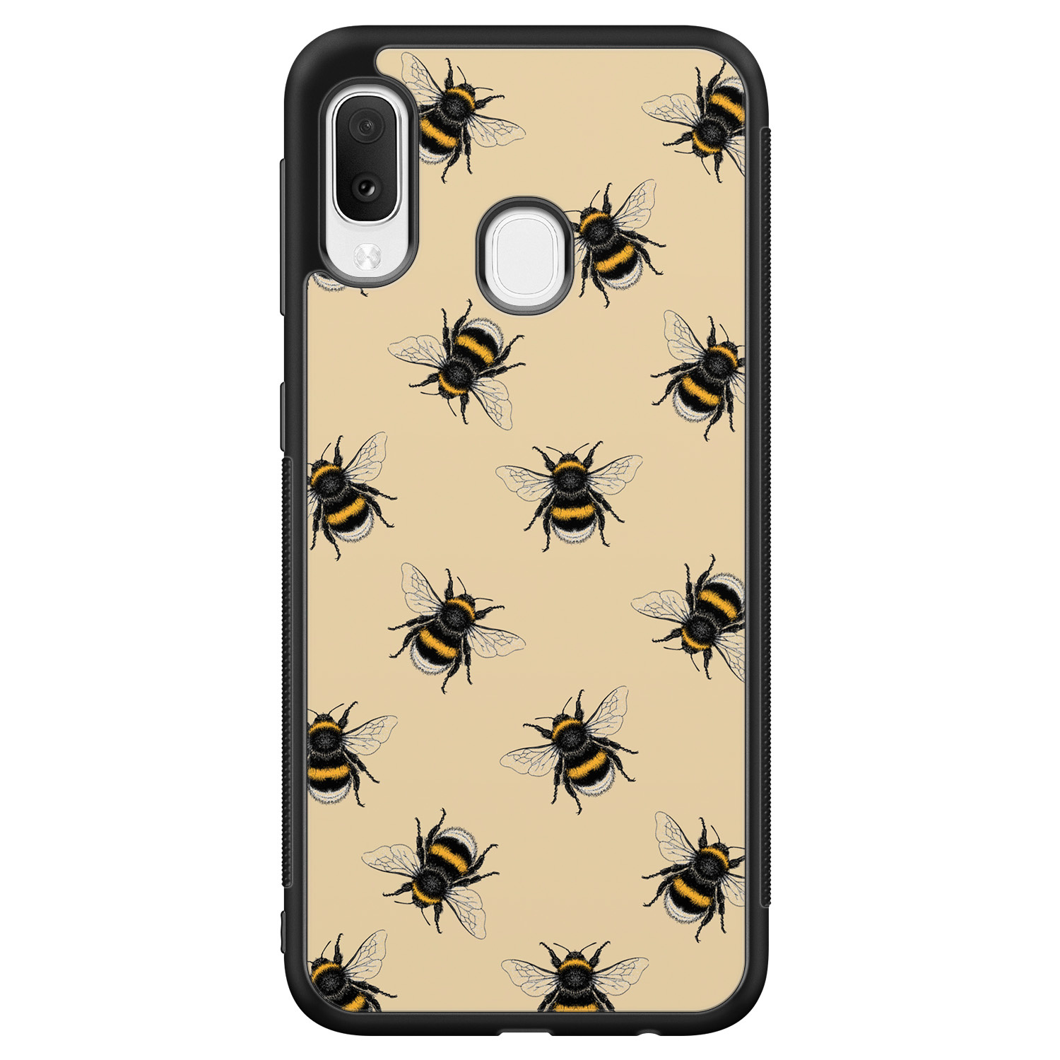 Leuke Telefoonhoesjes Samsung Galaxy A20e hoesje - Bee happy