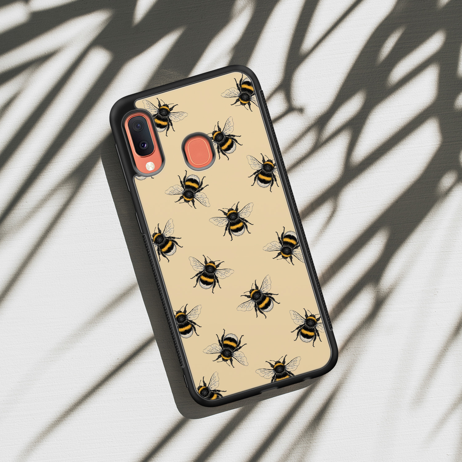 Leuke Telefoonhoesjes Samsung Galaxy A20e hoesje - Bee happy
