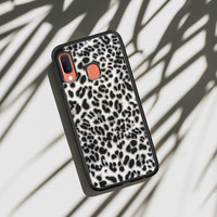 Leuke Telefoonhoesjes Samsung Galaxy A20e hoesje - Luipaard grijs