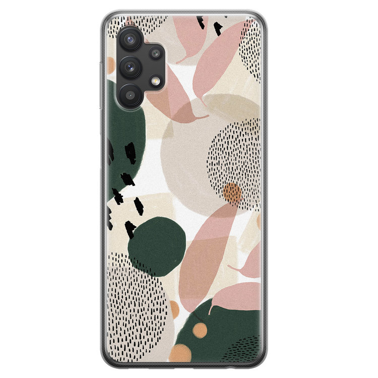 Leuke Telefoonhoesjes Samsung Galaxy A32 5G siliconen hoesje - Abstract print
