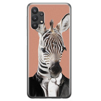 Leuke Telefoonhoesjes Samsung Galaxy A32 5G siliconen hoesje - Baby zebra