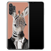 Leuke Telefoonhoesjes Samsung Galaxy A32 5G siliconen hoesje - Baby zebra