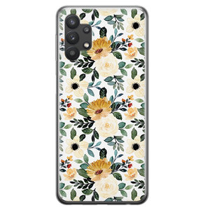 Leuke Telefoonhoesjes Samsung Galaxy A32 5G siliconen hoesje - Lovely flower