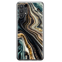 Leuke Telefoonhoesjes Samsung Galaxy A32 5G siliconen hoesje - Marmer swirl