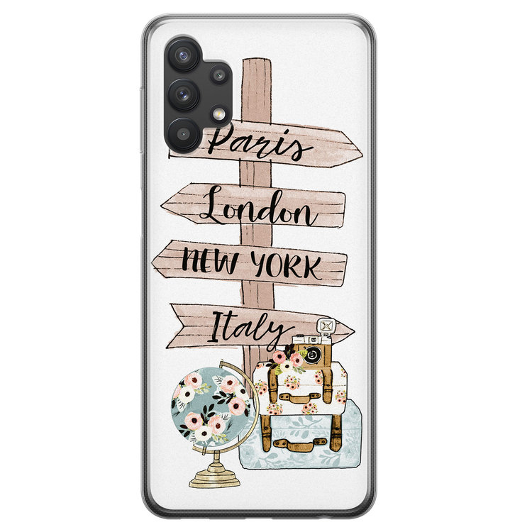 Leuke Telefoonhoesjes Samsung Galaxy A32 5G siliconen hoesje - Where to go next