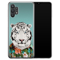 Leuke Telefoonhoesjes Samsung Galaxy A32 5G siliconen hoesje - Witte tijger