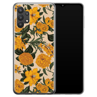 Leuke Telefoonhoesjes Samsung Galaxy A32 5G siliconen hoesje - Retro flowers