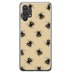 Leuke Telefoonhoesjes Samsung Galaxy A32 5G siliconen hoesje - Bee happy