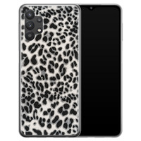 Leuke Telefoonhoesjes Samsung Galaxy A32 5G siliconen hoesje - Luipaard grijs