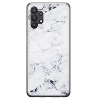 Leuke Telefoonhoesjes Samsung Galaxy A32 5G siliconen hoesje - Marmer grijs