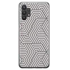 Leuke Telefoonhoesjes Samsung Galaxy A32 5G siliconen hoesje - Geometrisch