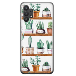 Leuke Telefoonhoesjes Samsung Galaxy A32 5G siliconen hoesje - Cactus