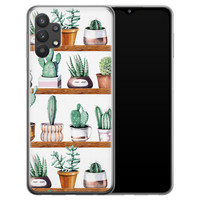 Leuke Telefoonhoesjes Samsung Galaxy A32 5G siliconen hoesje - Cactus