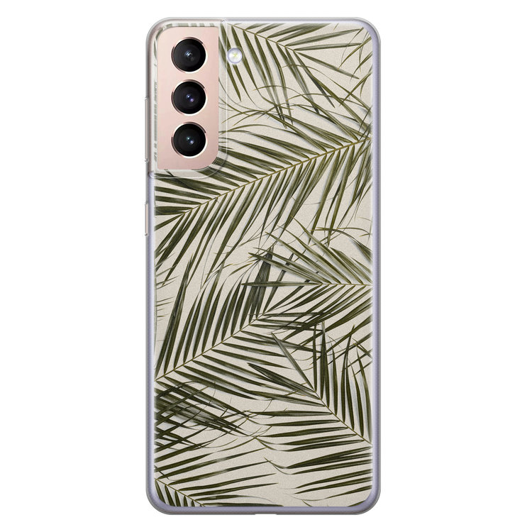 Leuke Telefoonhoesjes Samsung Galaxy S21 siliconen hoesje - Leave me alone