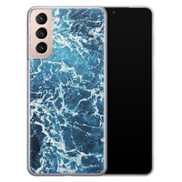 Leuke Telefoonhoesjes Samsung Galaxy S21 siliconen hoesje - Ocean blue