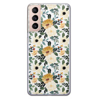 Leuke Telefoonhoesjes Samsung Galaxy S21 siliconen hoesje - Lovely flower