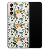 Leuke Telefoonhoesjes Samsung Galaxy S21 siliconen hoesje - Lovely flower