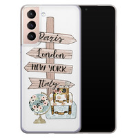 Leuke Telefoonhoesjes Samsung Galaxy S21 siliconen hoesje - Where to go next