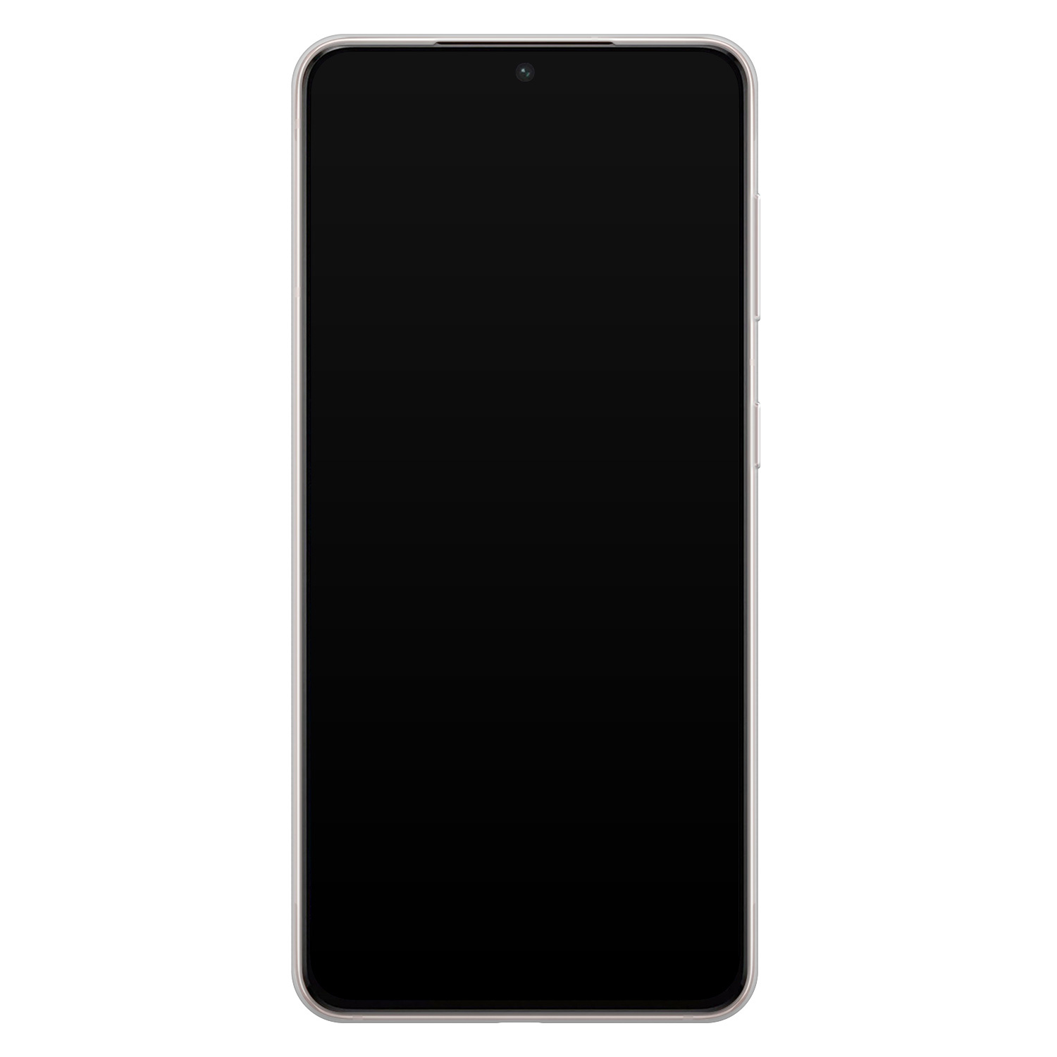 Leuke Telefoonhoesjes Samsung Galaxy S21 siliconen hoesje - Marmer roze grijs
