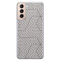 Leuke Telefoonhoesjes Samsung Galaxy S21 siliconen hoesje - Geometrisch