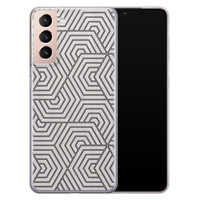 Leuke Telefoonhoesjes Samsung Galaxy S21 siliconen hoesje - Geometrisch