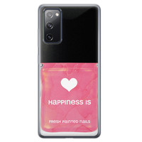 Leuke Telefoonhoesjes Samsung Galaxy S20 FE siliconen hoesje - Nagellak